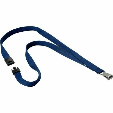 DURABLE OFFICE PRODUCTS LANYARD, TEXTILE, 0.5IN, BLUE, 10PK DBL812728